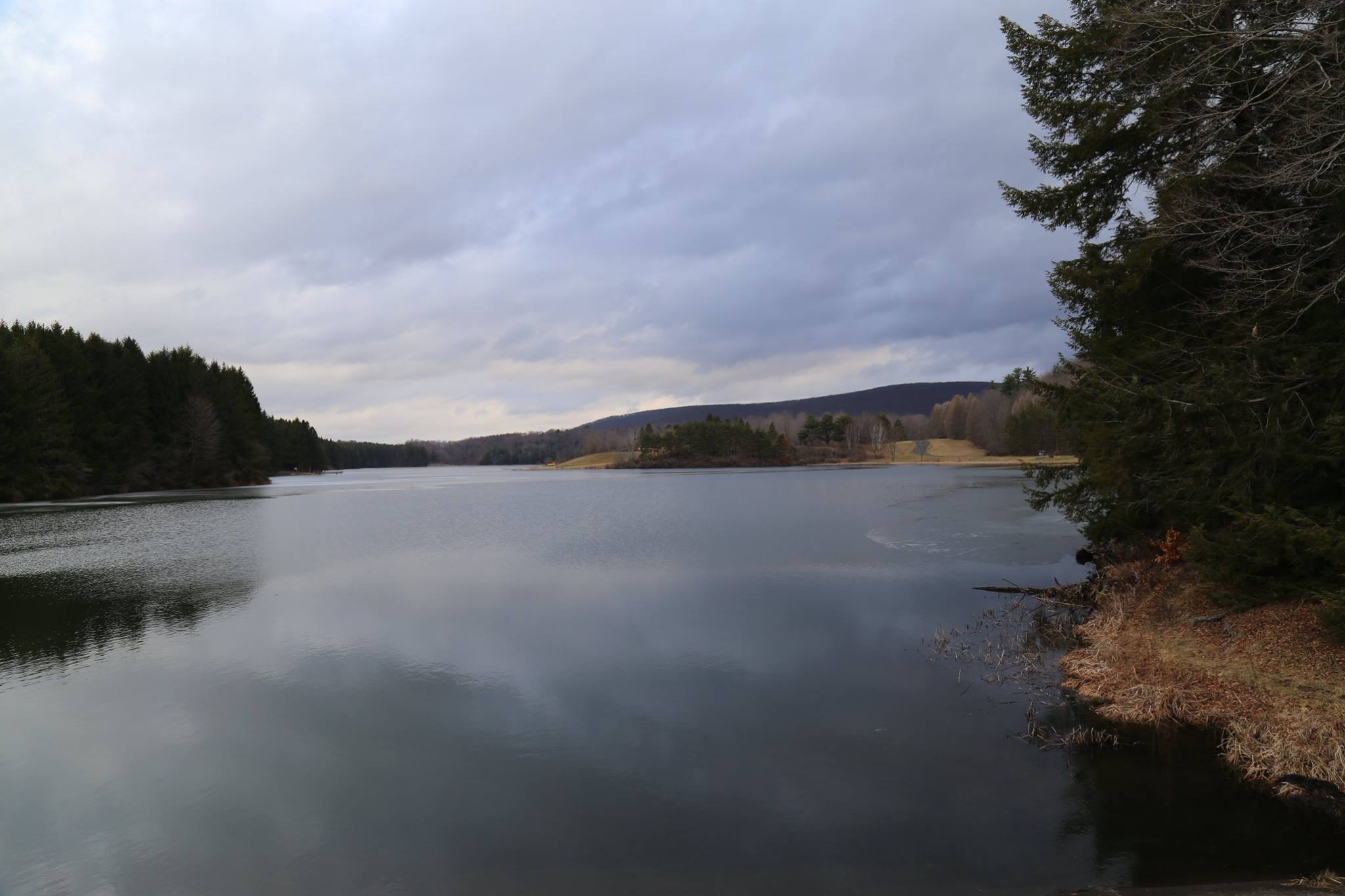 2/25/17 Lakes melting.  Ice mostly gone. Tioga County Fishing report